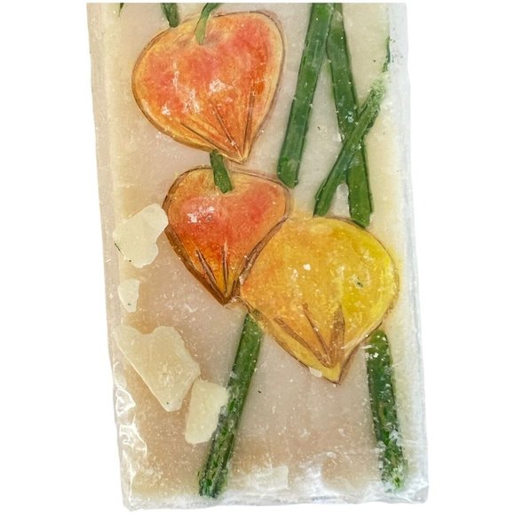 Vintage Pair of Bill Blass Home Decor Square Pillar Candle 10 Inch Tall Unburned - Picture 6 of 11